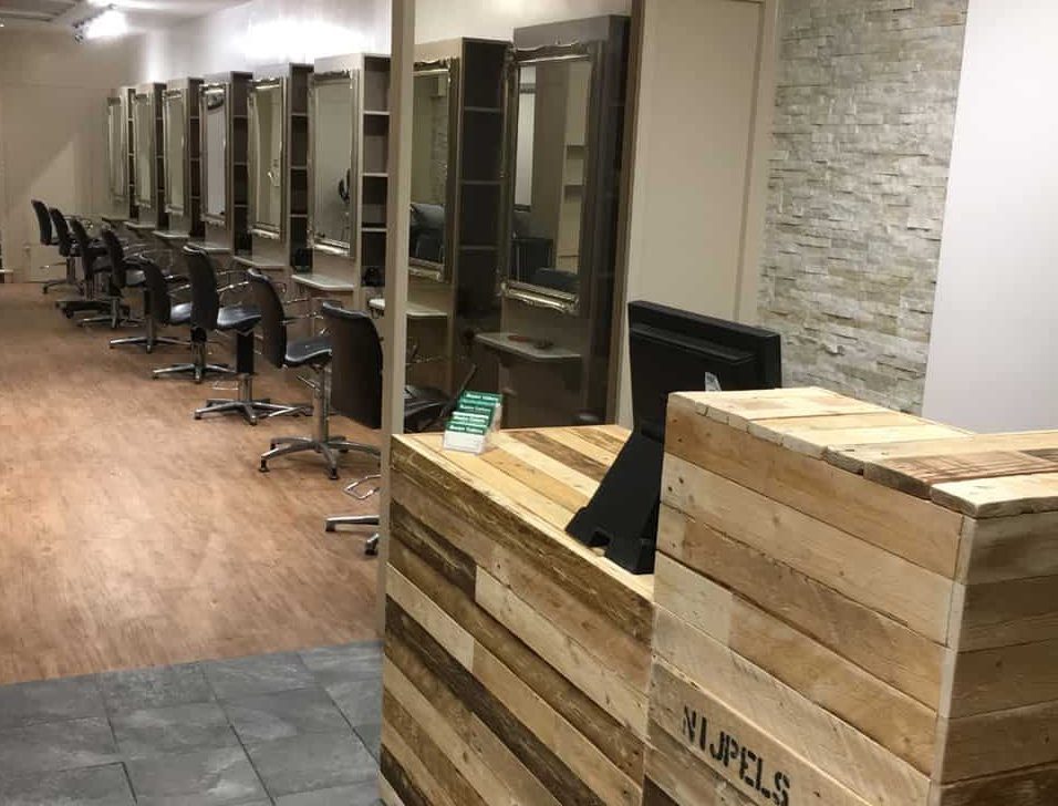 Commercial shop fitting - reception desk